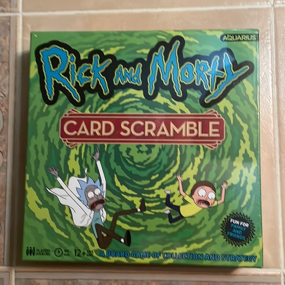 Rick and Morty Card Scramble board game by Aquarius brand new - NIB - Picture 1 of 2